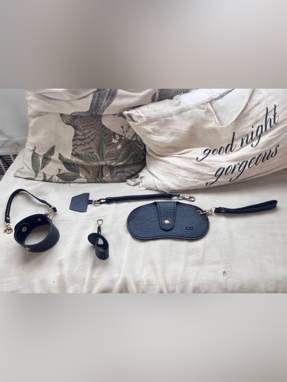 Black & Gold Travel Accessories Bundle